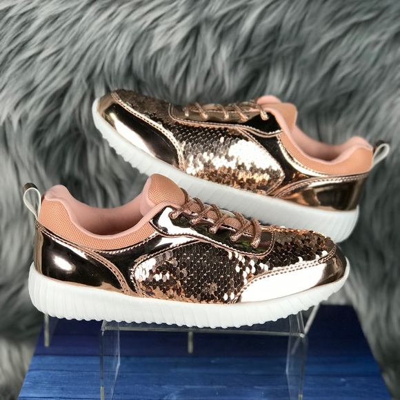 Women’s Holographic Sequin Sneakers - Picture 3 of 8